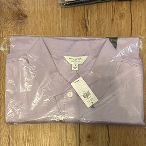 Banana Republic Men's Light Purple Polo Shirt